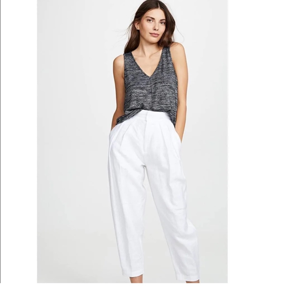 Rag & Bone Hudson V-Neck Heathered Gray Tank Top